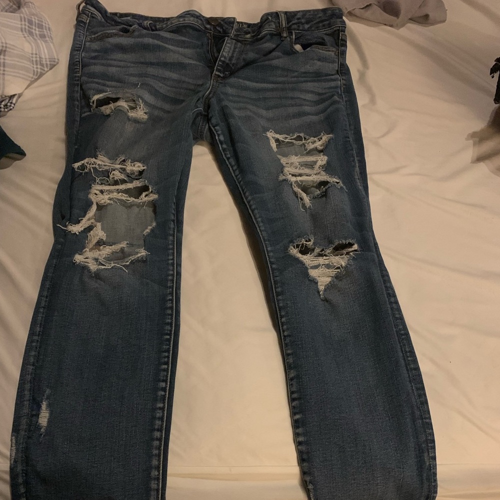 American Eagle distressed jegging crop jeans size 20 long